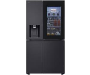 LG GSXE91EVAD 628L InstaView with Ice and Water Non-Plumbed American Fridge Freezer Essence Black Steel