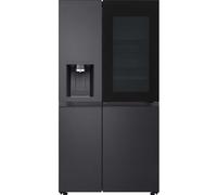 LG InstaView ™ GSXE91EVAD American Style Smart Fridge Freezer - Essence Black Steel - D Rated