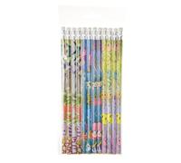 LG Import 48 x Pencils with Eraser Sea Animals Sea 18 cm Children's Pencil Pens Painting School Children's Birthday School First Day School Bag Filling Party Bag Giveaway Tombola