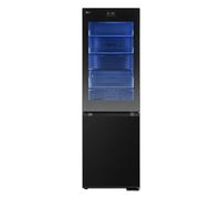 LG InstaView™ 349 Litre 60/40 Fridge Freezer - Black GBG7190CEV [EEK: C]