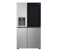 LG InstaView 635 Litre Side-By-Side American Fridge Freezer - Prime Silver