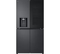 LG InstaView™ GMK960EV2E Total No Frost American Fridge Freezer - Essence Black Steel - E Rated, Essence Black Steel