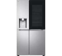 LG InstaView™ GSXE91BSAD Wifi Connected Non-Plumbed Total No Frost American Fridge Freezer - Brushed Steel - D Rated, Stainless Steel
