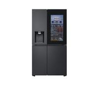 LG InstaView ™ GSXE91EVAD American Style Smart Fridge Freezer - Essence Black Steel - D Rated