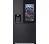LG InstaView ™ GSXE91EVAD American Style Smart Fridge Freezer - Essence Black Steel - D Rated