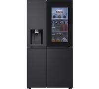 LG InstaView ™ GSXE91EVAD American Style Smart Fridge Freezer - Essence Black Steel - D Rated