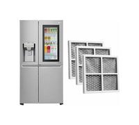 LG LT120F Compatible Pure N Fresh Refrigerator Air Filter, 3-Pack Activated Carbon Odor-Reducing Replacement for LFX31925SW/SB