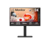 LG Monitor 24BA750 - FHD 1080p IPS 24 inch, 100Hz, 5ms, Office Display, Built-in Power/KVM/Speakers, LAN (RJ45), USB-C, USB Hub