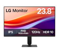 LG Monitor 24U411A-B - FHD 1080p IPS 24 inch, 120 Hz, 5ms GtG, Computer desktop display with VRR, HDR10, Smart Energy Saving, Anti-Glare, D-Sub, HDMI, Matte Black