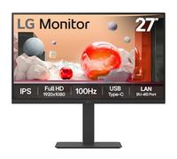 LG Monitor 27BA750 - FHD 1080p IPS 27 inch, 100Hz, 5ms, Office Display, Built-in Power/KVM/Speakers, LAN (RJ45), USB-C, USB Hub, D-Sub, HDMI, DisplayPort, Matte Black