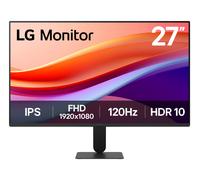 LG Monitor 27U411A-B - FHD 1080p IPS 27 inch, 120 Hz, 5ms GtG, Computer desktop display with VRR, HDR10, Smart Energy Saving, Anti-Glare, D-Sub, HDMI, Matte Black