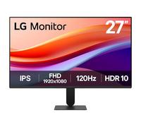 LG Monitor 27U411A-B - FHD 1080p IPS 27 inch, 120 Hz, 5ms GtG, Computer desktop display with VRR, HDR10, Smart Energy Saving, Anti-Glare, D-Sub, HDMI, Matte Black