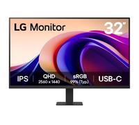 LG Monitor 32U631A - QHD 1440p IPS 32 inch, 100Hz, 5ms, Computer desktop display, Flicker safe & Reader Mode, USB-C, HDMI, Matte Black