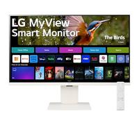 LG MyView 4K Smart Monitor 32SR83U, 32 Inch, 4K UHD IPS Panel, Built in Speakers, Wifi & Bluetooth Connectivity, webOS Smart TV Apps with Remote Control, HDMI, USB-C, White