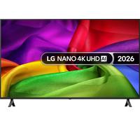 LG NANO 4K UHD AI NU80 55-inch 4K Smart TV - 55NU800B6LA (α7 AI Processor 4K Gen9, 60Hz, HDR10, FILMMAKER MODE™, Google Cast, Apple AirPlay 2) [Model year 2026]