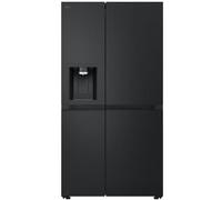 LG NatureFRESH 628 Litre Side By Side Freestanding Fridge Freezer - Essence Black Steel