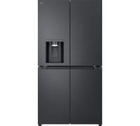LG NatureFRESH™ GMF960EV4E Total No Frost American Fridge Freezer - Essence Black Steel - E Rated, Essence Black Steel