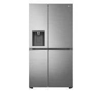LG NatureFRESHTM Side-by-Side Fridge Freezer GSLV70PZTD - Shiny Steel