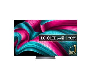 LG OLED77C55LA 77-Inch OLEDevo AI 4K UHD Smart TV, (α9 AI Processor Gen7, Dolby Atmos, Freeview Play and Amazon Alexa, 120Hz) [Model 2025]