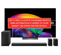 77" LG C6 OLED AI 4K HDR Smart TV 2026 - OLED77C66LB, Silver/Grey