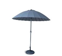LG Outdoor Mikado Parasol - Outdoor Garden Umbrella - UV50+ All-Weather Polyester Canopy, Tilt Function, Crank Lift System, 38mm Anti-Rust Aluminium Pole