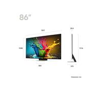 LG QNED MiniLED QNED99 2.18 m (86") 8K Ultra HD Smart TV Wi-Fi Silver