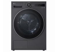 LG RHX9009TBC 9kg Dual Inverter Heat Pump Condenser Dryer in Matte Bla
