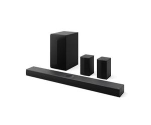 LG S70TR Soundbar TV 500W 5.1.1 Channels with Wireless Subwoofer, Rear Speaker Included, Dolby Atmos, DTS:X, Central Speaker Up Firing, HDMI Passthrough 4K 120Hz, AI Sound Pro