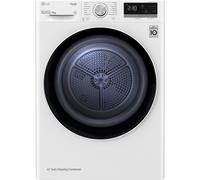LG Series 4 ThinQ 9kg Heat Pump Tumble Dryer - White FDV709W