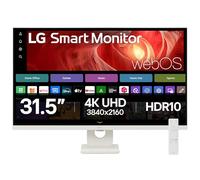 LG SMART Monitor 32U721SA-W, 4K UHD VA 32 inch, 60Hz, 5ms GtG, HDR10, Wi-Fi, Bluetooth, Home office - Remote Desktop, Airplay, webOS smart apps with remote, Speakers, HDMI, USB-C, White