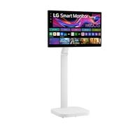 32” LG Smart Monitor Swing, 4K IPS Touch Display, Adjustable Stand with Wheels, webOS, White 32U889SAW
