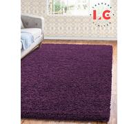 LG TRADERS LIMITED EXTRA THICK HEAVY 5CM PILE SOFT LUXURIOUS SHAGGY MODERN AREA BEDROOM HALL RUG RUNNER MAT (Purple, 80 x 150 cm)