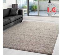 LG TRADERS LIMITED EXTRA THICK HEAVY PILE SOFT LUXURIOUS SHAGGY MODERN AREA BEDROOM HALL RUG RUNNER MAT (Beige, 60 x 110 cm)