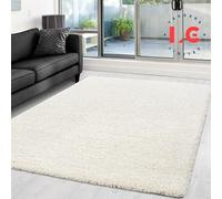 LG TRADERS LIMITED EXTRA THICK HEAVY PILE SOFT LUXURIOUS SHAGGY MODERN AREA BEDROOM HALL RUG RUNNER MAT (Cream, 160 x 230 cm)