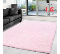 LG TRADERS LIMITED EXTRA THICK HEAVY PILE SOFT LUXURIOUS SHAGGY MODERN AREA BEDROOM HALL RUG RUNNER MAT (Pink, 120 x 170 cm)