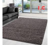 LG TRADERS LIMITED EXTRA THICK HEAVY PILE SOFT LUXURIOUS SHAGGY MODERN AREA BEDROOM HALL RUG RUNNER MAT (Taupe, 60 x 110 cm)