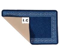 LG TRADERS LIMITED Non Slip Indoor Door Mats Small Large Door Mat Washable Rugs Kitchen Floor Mat (Blue_cream, 67X220)