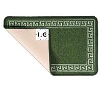 LG TRADERS LIMITED Non Slip Indoor Door Mats Small Large Door Mat Washable Rugs Kitchen Floor Mat (Green_cream, 80X300)