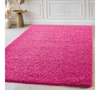 LG TRADERS LIMITED | Non Slip Shaggy Rug - Large Area Rugs For Living Room - Soft Bedroom Floor Carpet, Washable Hallway Runner (Pink, 120 x 170 cm)