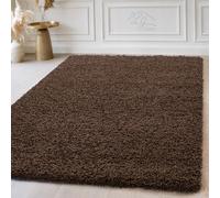 LG TRADERS LIMITED | Non Slip Shaggy Rug - Large Area Rugs For Living Room - Soft Bedroom Floor Carpet, Washable Hallway Runner (Brown, 80 x 150 cm)