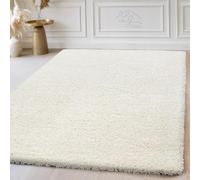 LG TRADERS LIMITED | Non Slip Shaggy Rug - Large Area Rugs For Living Room - Soft Bedroom Floor Carpet, Washable Hallway Runner (Ivory, 160 x 230 cm)