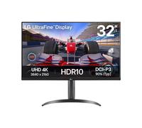 LG UltraFine Monitor 32UR500K-B - 4K UHD VA 32 inch, 60Hz, 4ms GtG, HDR10, Home/Office Display, Tilt Adjustment, Built-in Speakers, HDMI, DisplayPort, Black