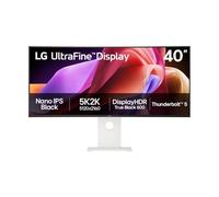 LG UltraFine Monitor 40U990A - Curved UltraWide 5K2K (5120 x 2160p) Nano IPS Black 40 Inch, 120Hz, 5ms, DCI-P3 99%, HDR 600, FreeSync Premium, Speakers, Thunderbolt 5, HDMI 2., DP2.1, White