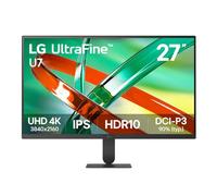 LG UltraFine™ U7 27U711B-B 27-inch UHD 4K IPS Monitor | Desktop Creators display, HDR10, DCI-P3 90% (Typ.), 3-Side Borderless, Switch, Tilt Stand, HDMI/Headphone Out/DP 1.4, Black