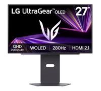 LG UltraGear OLED GX7 Gaming Monitor 27GX700A-B - QHD 1440p, 4 stack WOLED, 27 inch, 280Hz, 0.03ms, 335-1500nits, AMD FreeSync Premium Pro, ClearMR 13000, HDR 500, Delta E ≤ 2, DP, HDMI 2.1, Black
