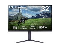 LG UltraGear™ 32” QHD 180Hz 1ms G-SYNC® Compatible Gaming Monitor 32GS85Q-B Black Class F