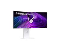 LG UltraGear™ 34GX90SA-W 34" OLED curved smart gaming monitor with 240 Hz, webOS, and LG AI