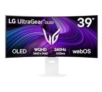 LG Ultragear™ 39GX90SA-W 39 inch Gaming Monitor - OLED Panel QHD (3440 x 1440), 1ms 240Hz, DisplayHDR™400 True Black, DCI-P3 98.5% (CIE1976), FreeSync Premium, G-Sync Compatible