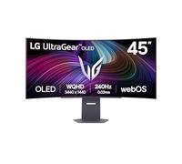 LG UltraGear™ 45GX90SA-B Curved Gaming Screen 45" - OLED Panel WQHD (3440x1440), 0.03ms GtG 240Hz, DisplayHDR™ TrueBlack 400, DCI-P3 98.5% (CIE1976), AMD FreeSync Premium, NVIDIA G-Sync