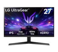 LG UltraGear Gaming Monitor 27GS60F, 27 Inch, 1080p, 180Hz, 1ms Response Time, IPS Display, HDR 10, NVIDIA G-Sync compatible & AMD